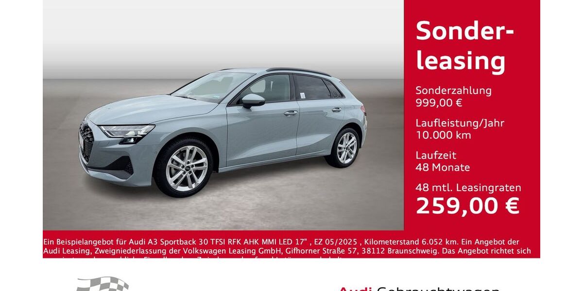 Audi A3 6.052 km 30.975 &euro; Bernsdorf 09337