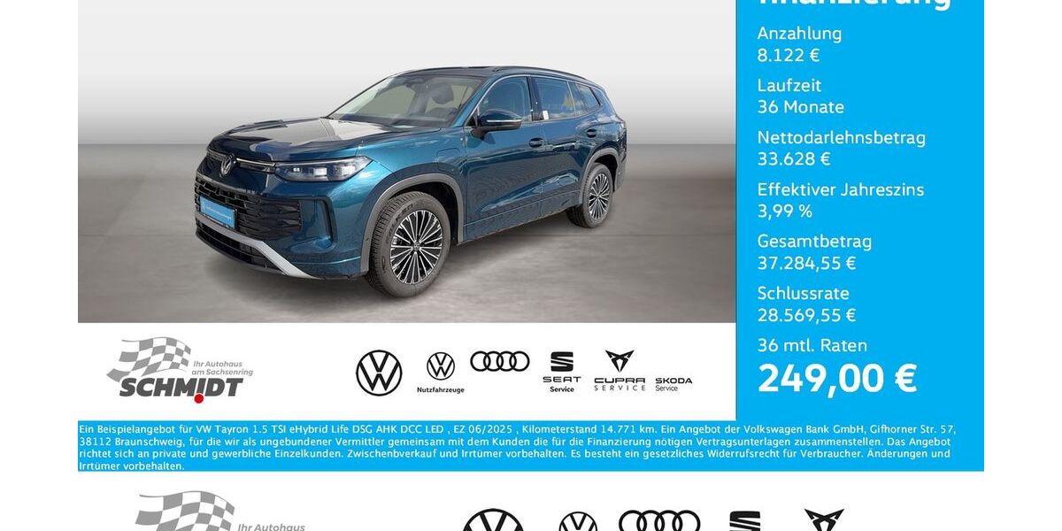 VW Tayron 14.771 km 40.975 &euro; Bernsdorf 09337