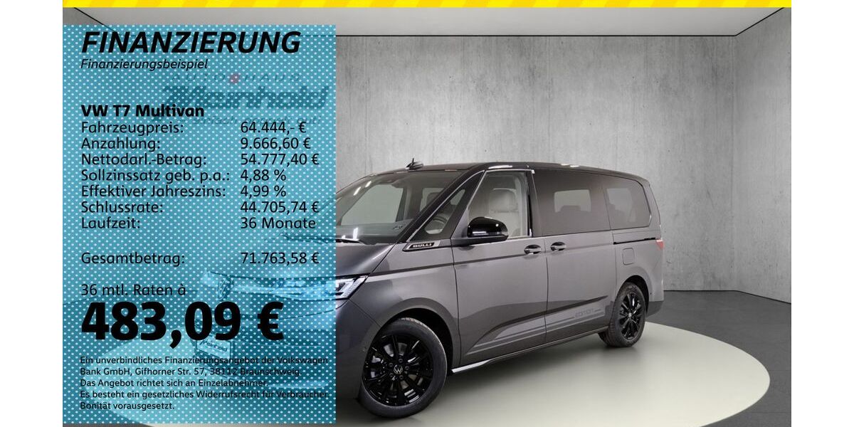 VW T7 Multivan 1.010 km 64.444 &euro; Auerbach/Rebesgrün 08209