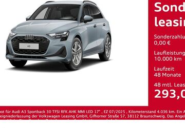 Audi A3 4.036 km 30.975 &euro; Bernsdorf 09337