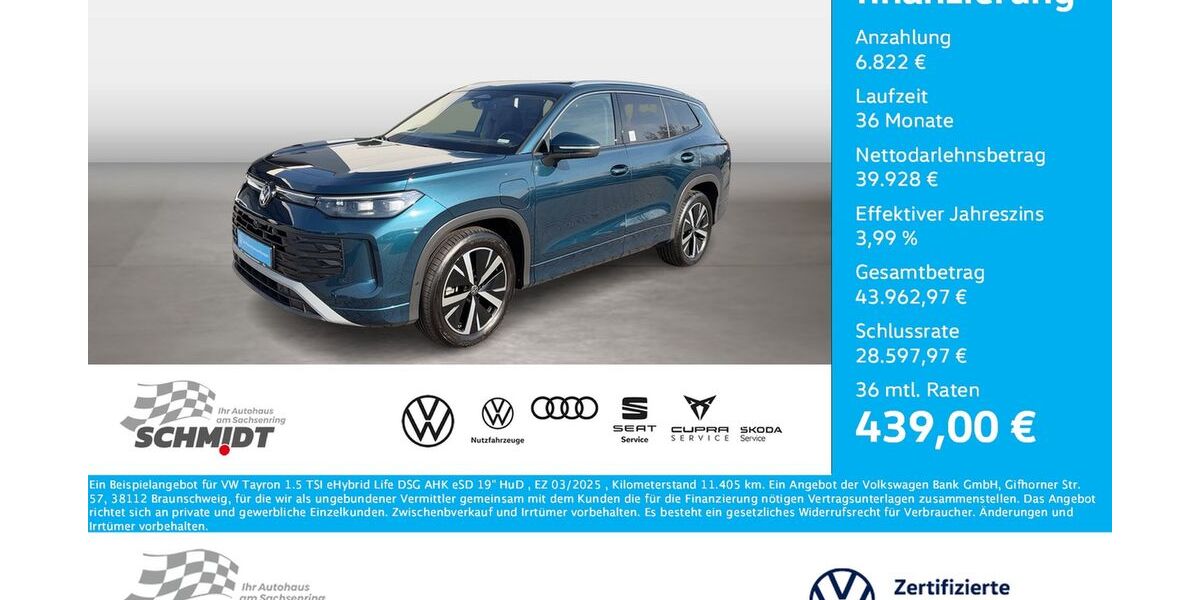 VW Tayron 11.405 km 45.975 &euro; Bernsdorf 09337