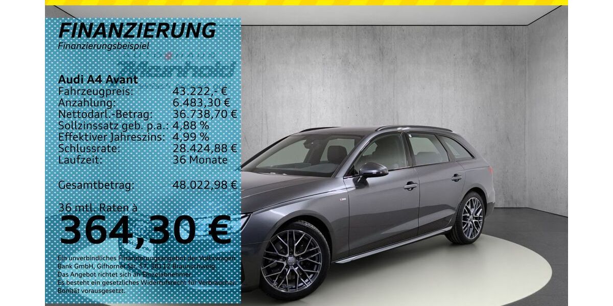 Audi A4 19.100 km 43.222 &euro; Auerbach/Rebesgrün 08209