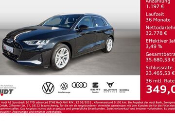 Audi A3 9.191 km 33.450 &euro; Bernsdorf 09337