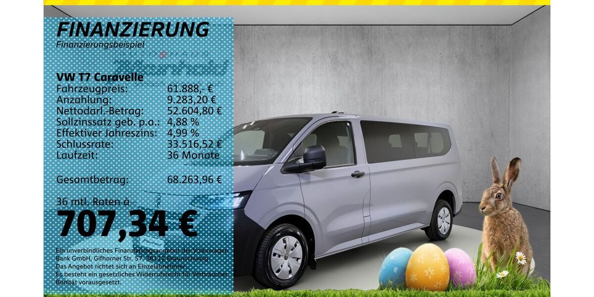 VW T7 Caravelle 5.000 km 61.888 &euro; Auerbach/Rebesgrün 08209