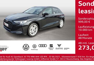 Audi A3 7.916 km 29.975 &euro; Bernsdorf 09337
